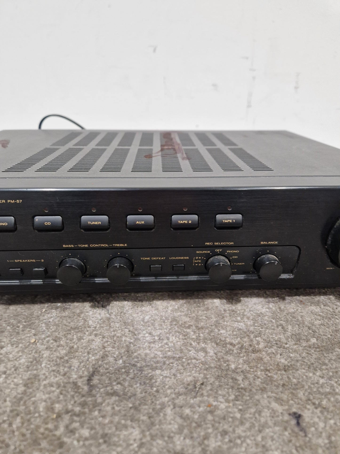 Marantz Amplifier PM- 57 - Stereo Integrated Amplifier - Good w/ Power Supply & Remote
