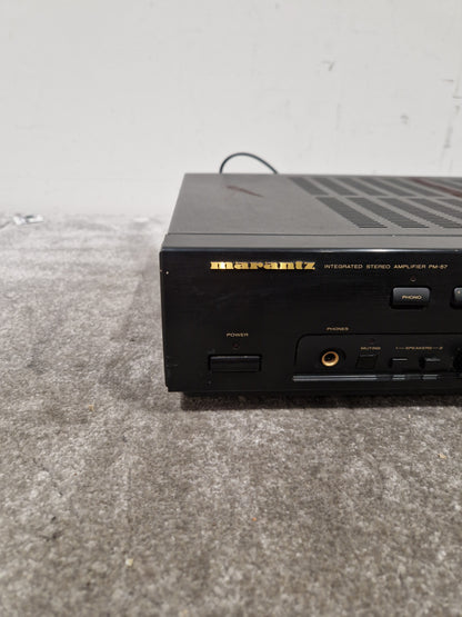 Marantz Amplifier PM- 57 - Stereo Integrated Amplifier - Good w/ Power Supply & Remote