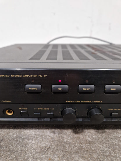 Marantz Amplifier PM- 57 - Stereo Integrated Amplifier - Good w/ Power Supply & Remote