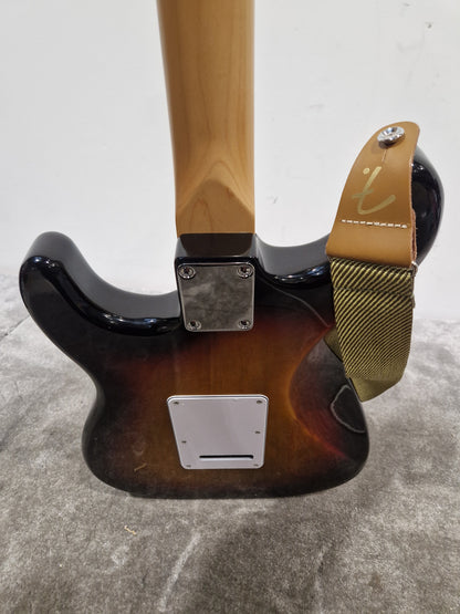 Fender Standard Stratocaster LRL WPG-3TS – 3-Tone Sunburst – Crafted in Indonesia (2023) – Excellent w/ Strap