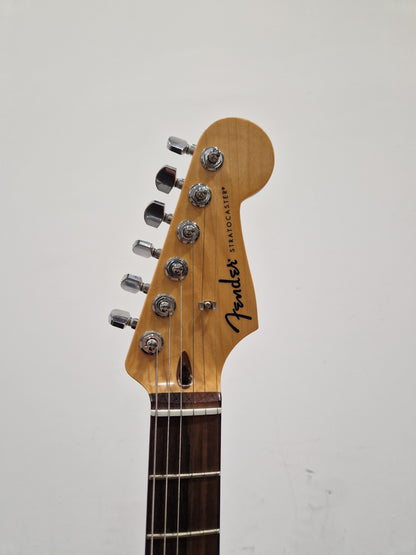 Fender Standard Stratocaster LRL WPG-3TS – 3-Tone Sunburst – Crafted in Indonesia (2023) – Excellent w/ Strap