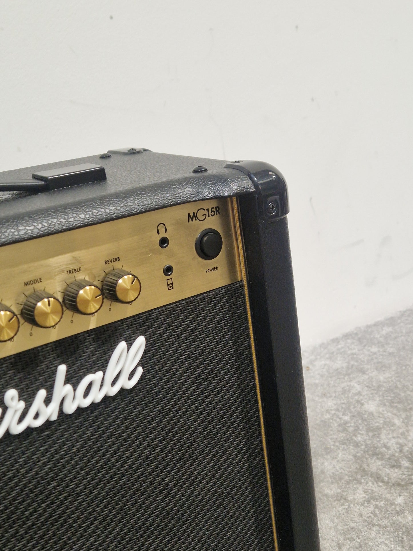 Marshall MG15R - 15W Combo Amp - Excellent w/ Power Supply