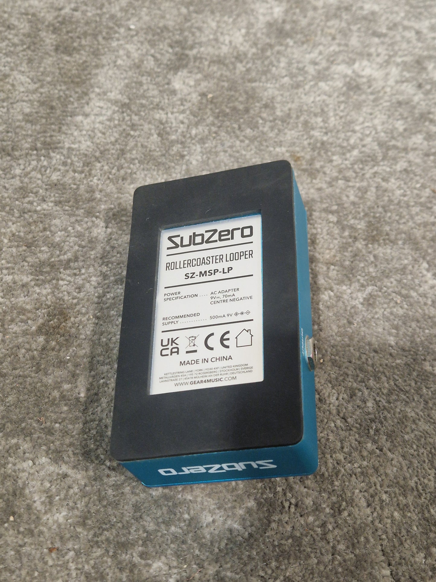 Subzero Roller-Coaster Looper - Multi-Function Effects Pedal - Excellent