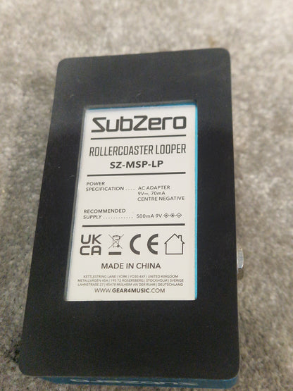 Subzero Roller-Coaster Looper - Multi-Function Effects Pedal - Excellent