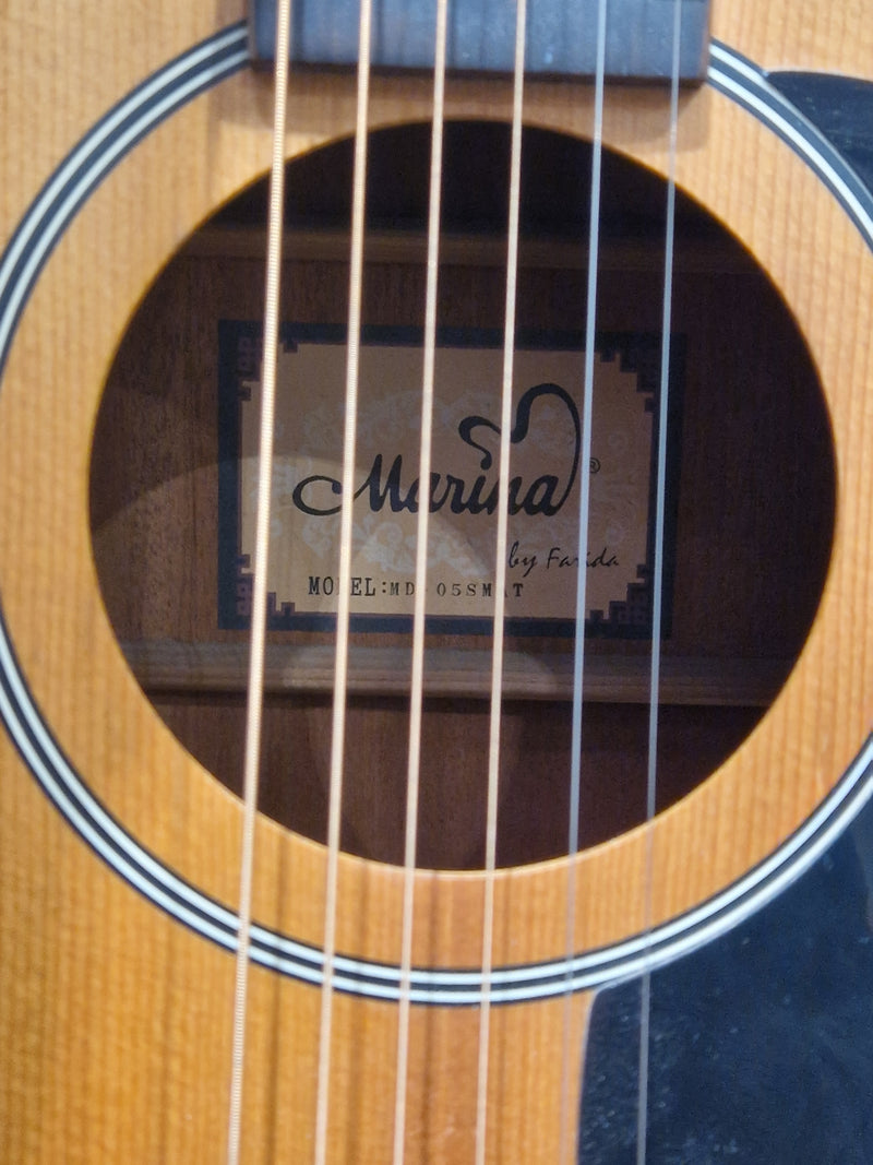 Marina Made BY Farida Md-05smat - Solid Top Acoustic Guitar - Excellent - Image 5