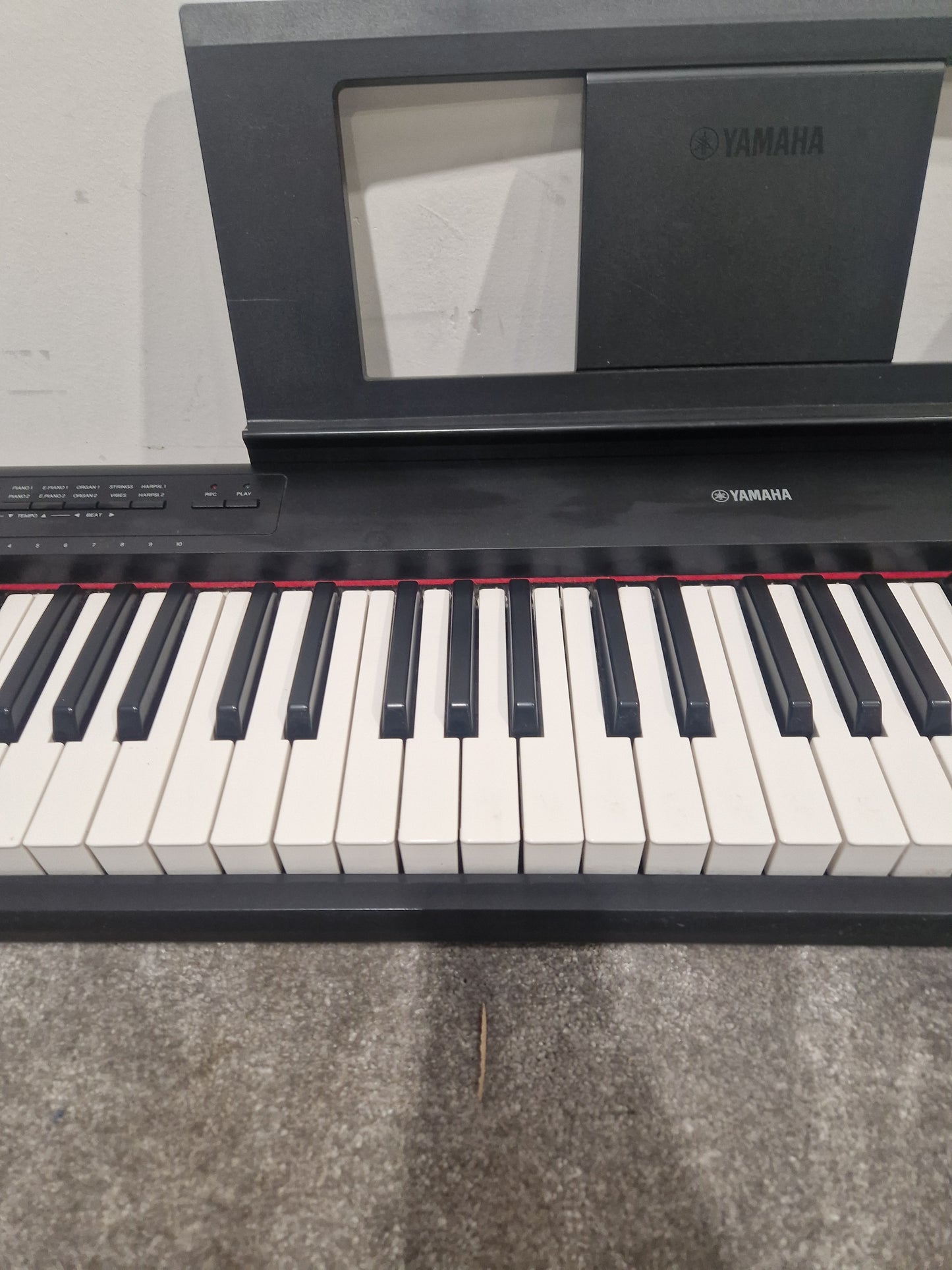Yamaha Piaggero Keyboard NP-12B - Portable Digital Piano - Excellent w/ Original Box & Sustain Pedal