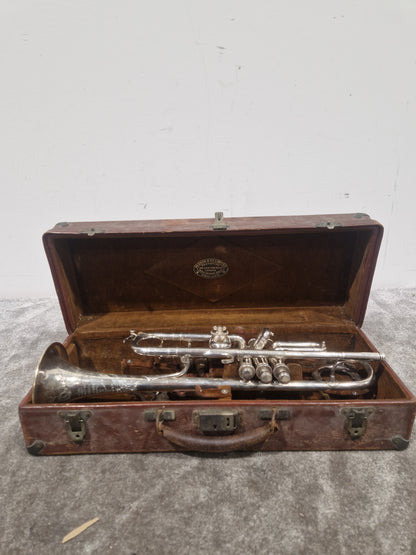 Besson & CO Class A Trumpet - Brass Finish - Spares or Repair