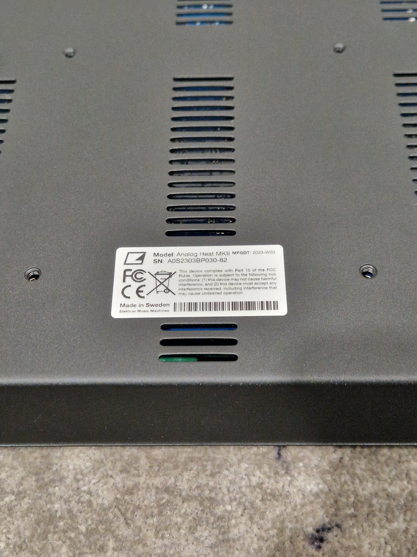 Elektron Analog Heat MKII - Stereo Analog Sound Processor - Excellent w/ Original Box & Power Supply