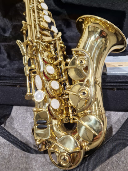 Rosetti Series 7 Curved Soprano Saxophone 89CSP7L - Smooth Tone Performance - Excellent w/ Hard Case & Accessories For saxophone