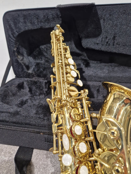 Rosetti Series 7 Curved Soprano Saxophone 89CSP7L - Smooth Tone Performance - Excellent w/ Hard Case & Accessories For saxophone