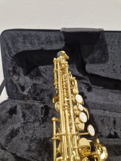 Rosetti Series 7 Curved Soprano Saxophone 89CSP7L - Smooth Tone Performance - Excellent w/ Hard Case & Accessories For saxophone