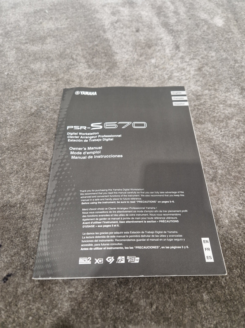 Yamaha PSR-S670 - Arranger Keyboard - Excellent w/ Power Supply & Keyboard Stand - Image 11