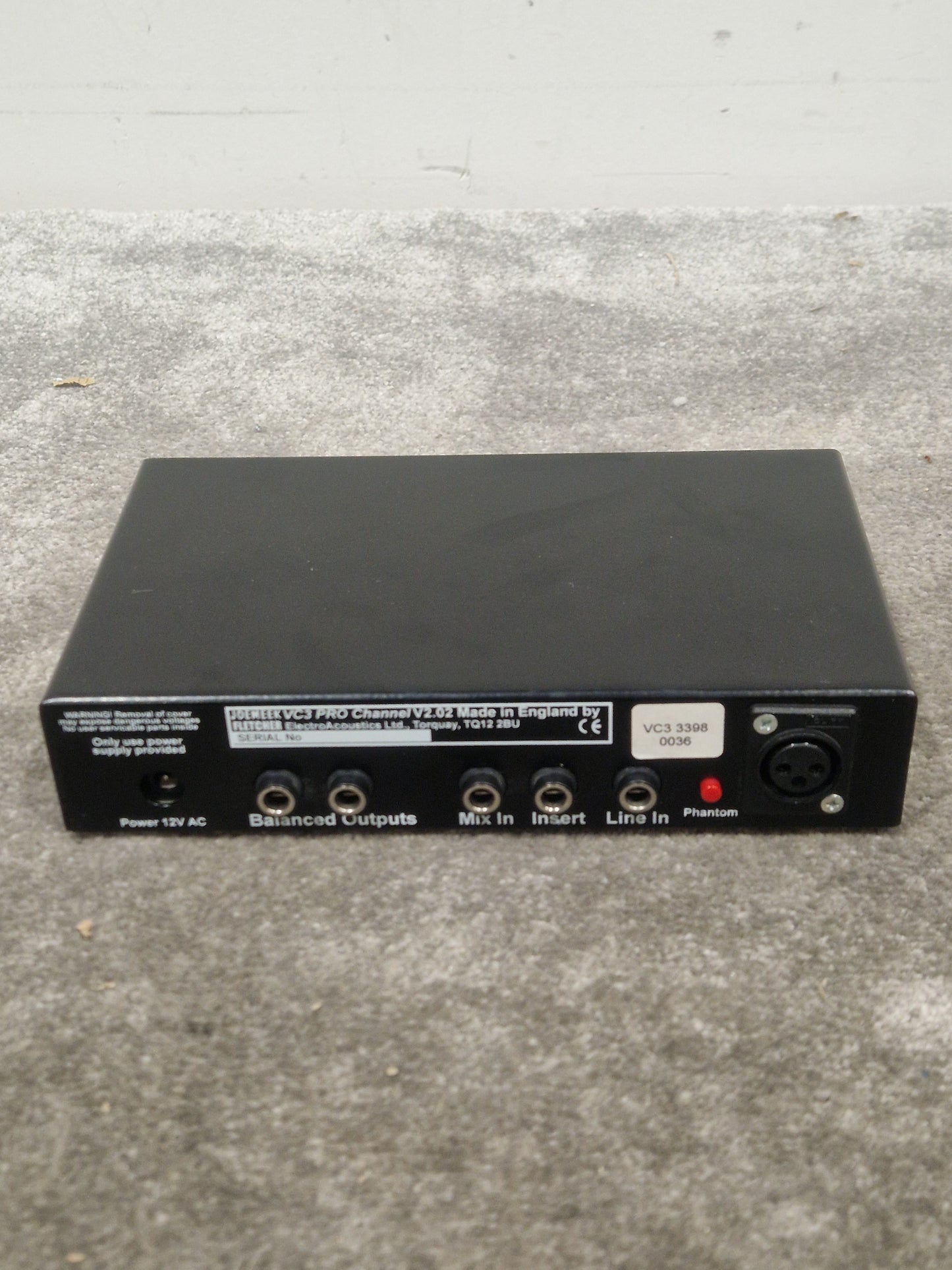 Joe Meek Pro Channel VC3 - Studio Quality Preamp - Excellent w/ Power Supply