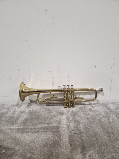 Corton Amati 776467 – Classic Brass Trumpet – Good w/ Chord Soft Case & Trumpet Study Books