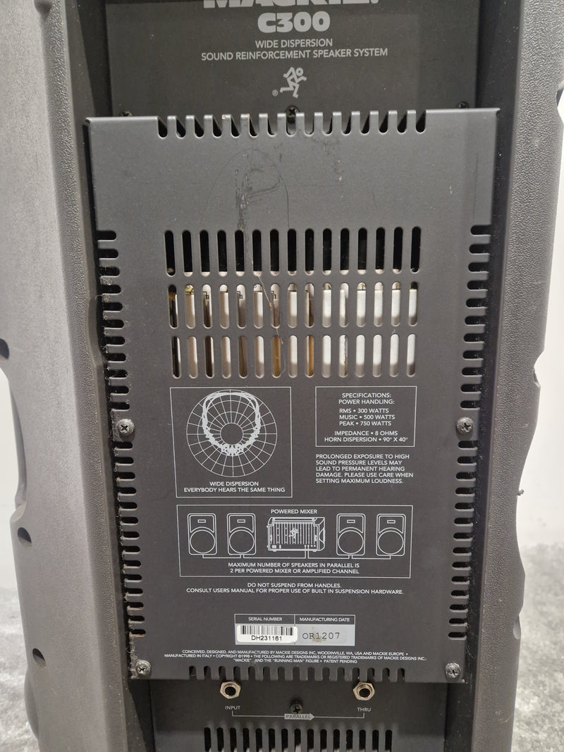 Mackie C300 PA Speaker - 400W Passive Loudspeaker - Very Good - Image 11