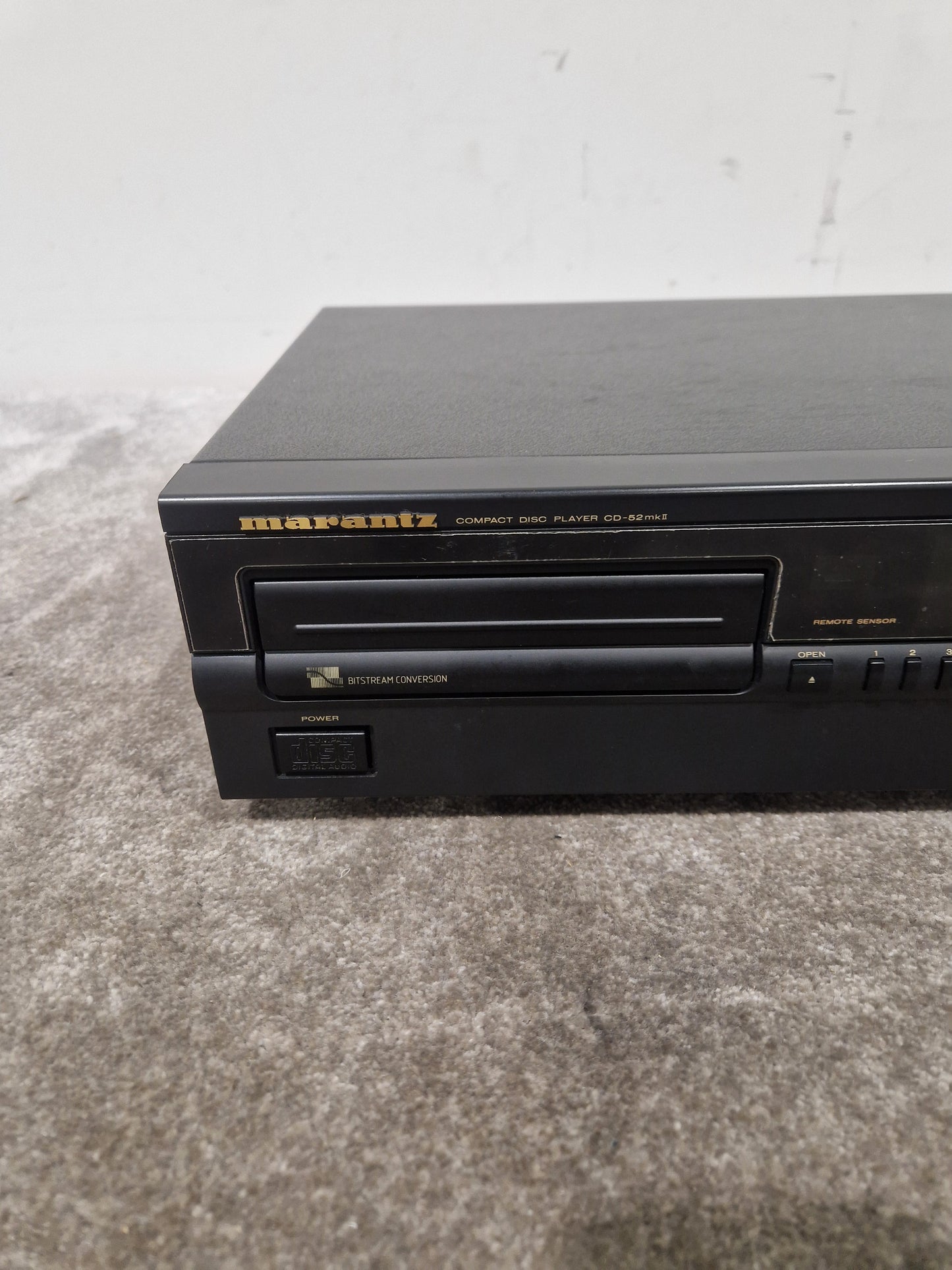 Marantz CD-52 MkII - CD Player - Spares or Repair w/ Power Supply & Remote