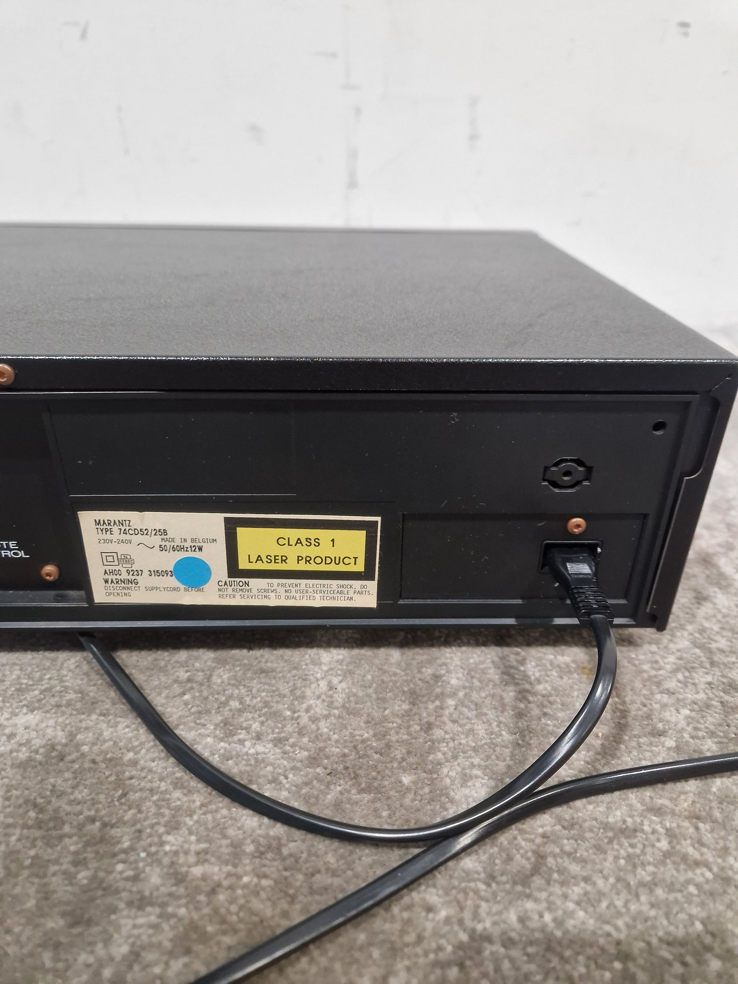 Marantz CD-52 MkII - CD Player - Spares or Repair w/ Power Supply & Remote