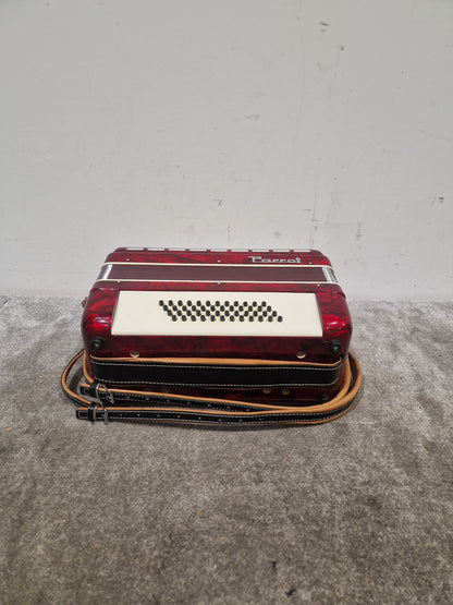 Parrot Accordion 1407 48 Bass 34 Key - Compact Design - Excellent w/ Hard Case