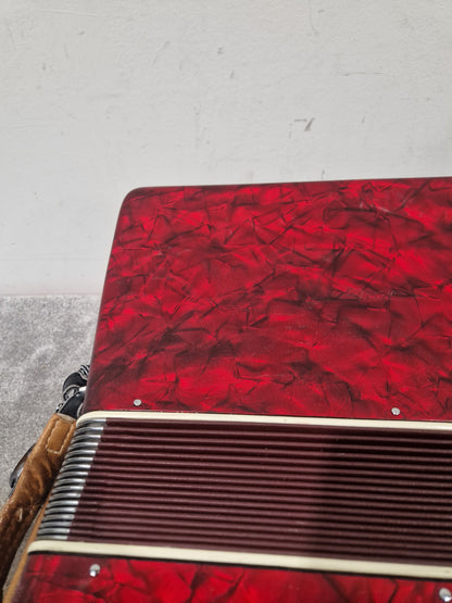 Parrot Accordion 1407 48 Bass 34 Key - Compact Design - Excellent w/ Hard Case