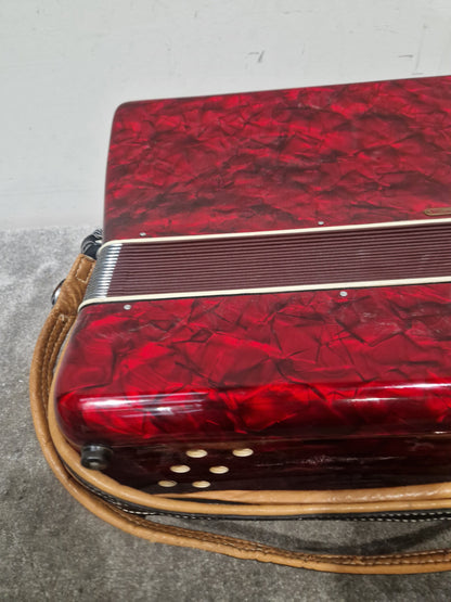 Parrot Accordion 1407 48 Bass 34 Key - Compact Design - Excellent w/ Hard Case