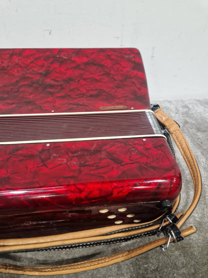 Parrot Accordion 1407 48 Bass 34 Key - Compact Design - Excellent w/ Hard Case