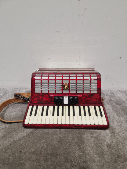 Parrot Accordion 1407 48 Bass 34 Key - Compact Design - Excellent w/ Hard Case