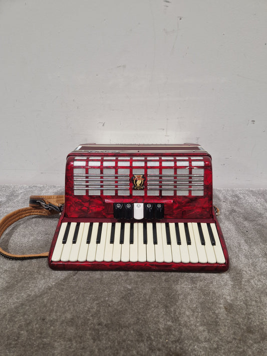 Parrot Accordion 1407 48 Bass 34 Key - Compact Design - Excellent w/ Hard Case