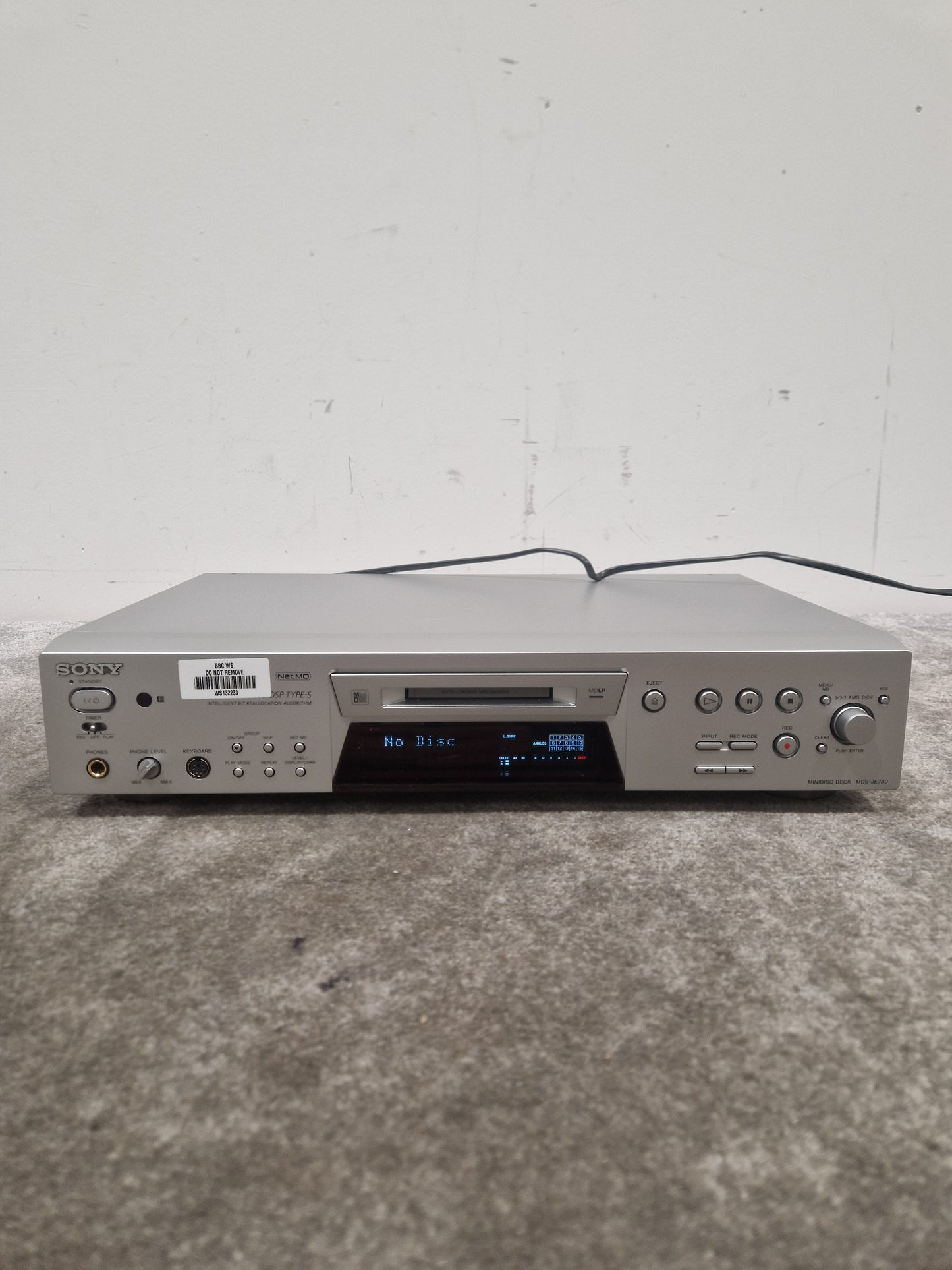 Sony MDS-JE780 - MiniDisc Player - Spares or Repair w/ Remote