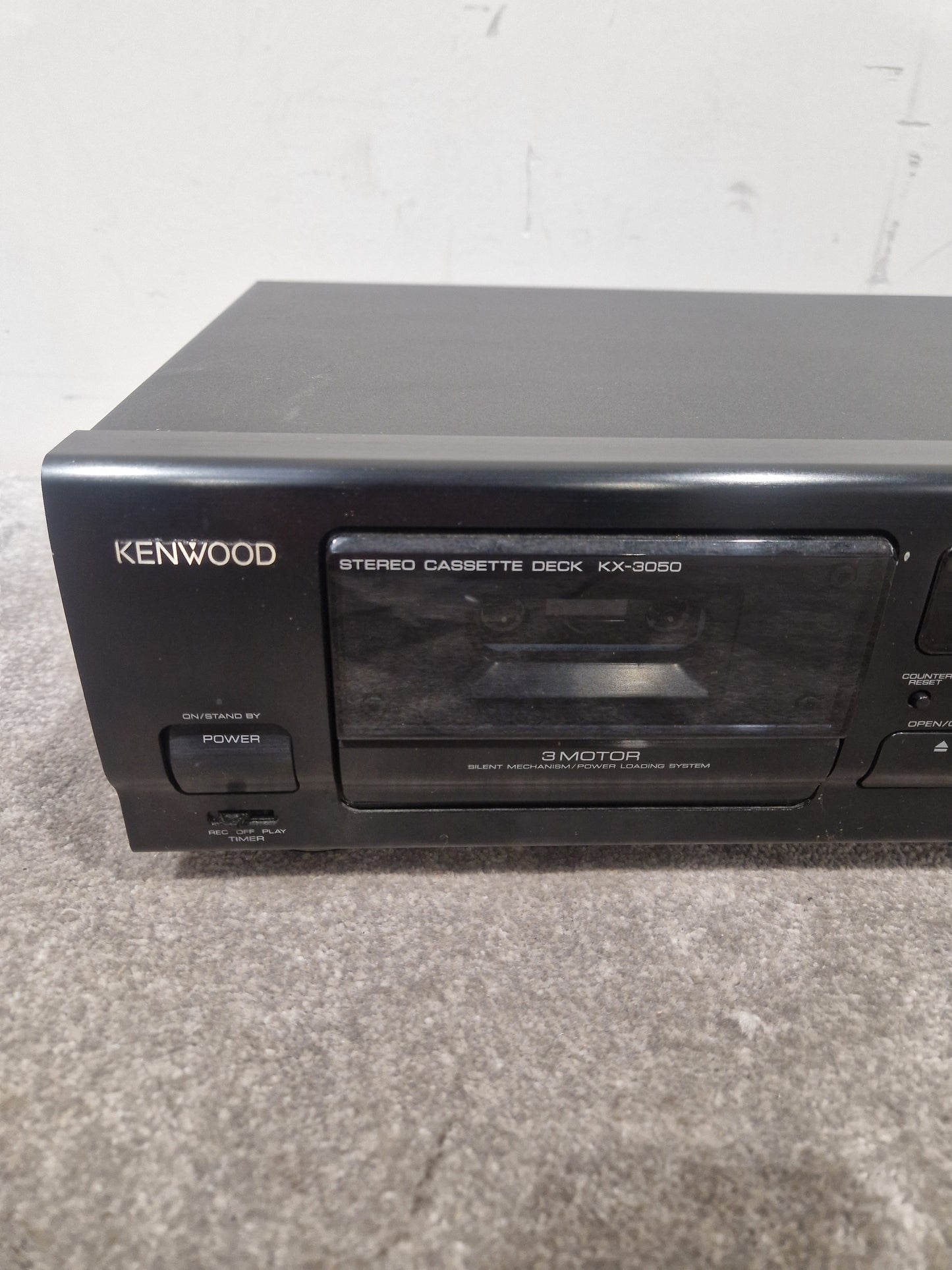 Kenwood KX-3050 - Cassette Deck - Spares or Repair w/ Power Supply