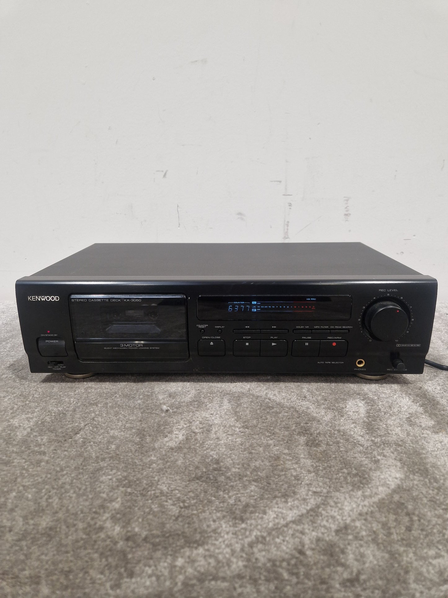 Kenwood KX-3050 - Cassette Deck - Spares or Repair w/ Power Supply