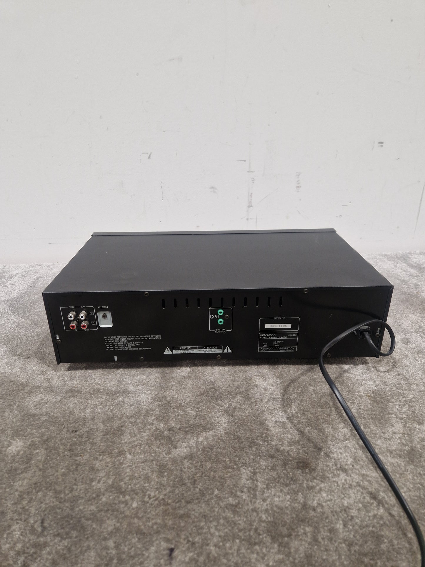 Kenwood KX-3050 - Cassette Deck - Spares or Repair w/ Power Supply