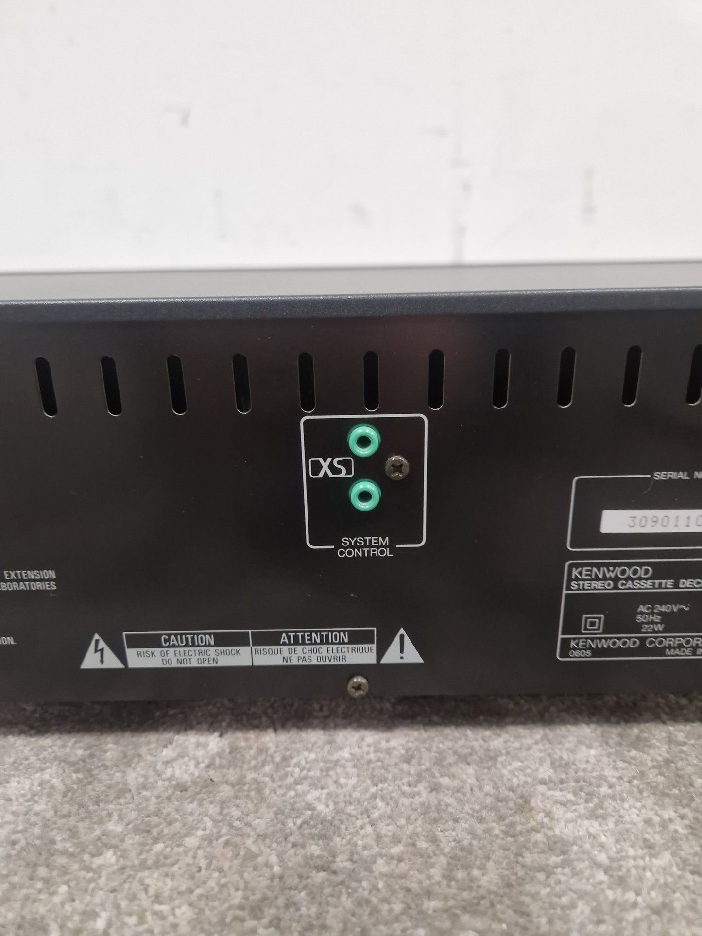 Kenwood KX-3050 - Cassette Deck - Spares or Repair w/ Power Supply