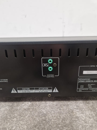 Kenwood KX-3050 - Cassette Deck - Spares or Repair w/ Power Supply