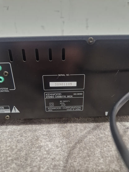 Kenwood KX-3050 - Cassette Deck - Spares or Repair w/ Power Supply