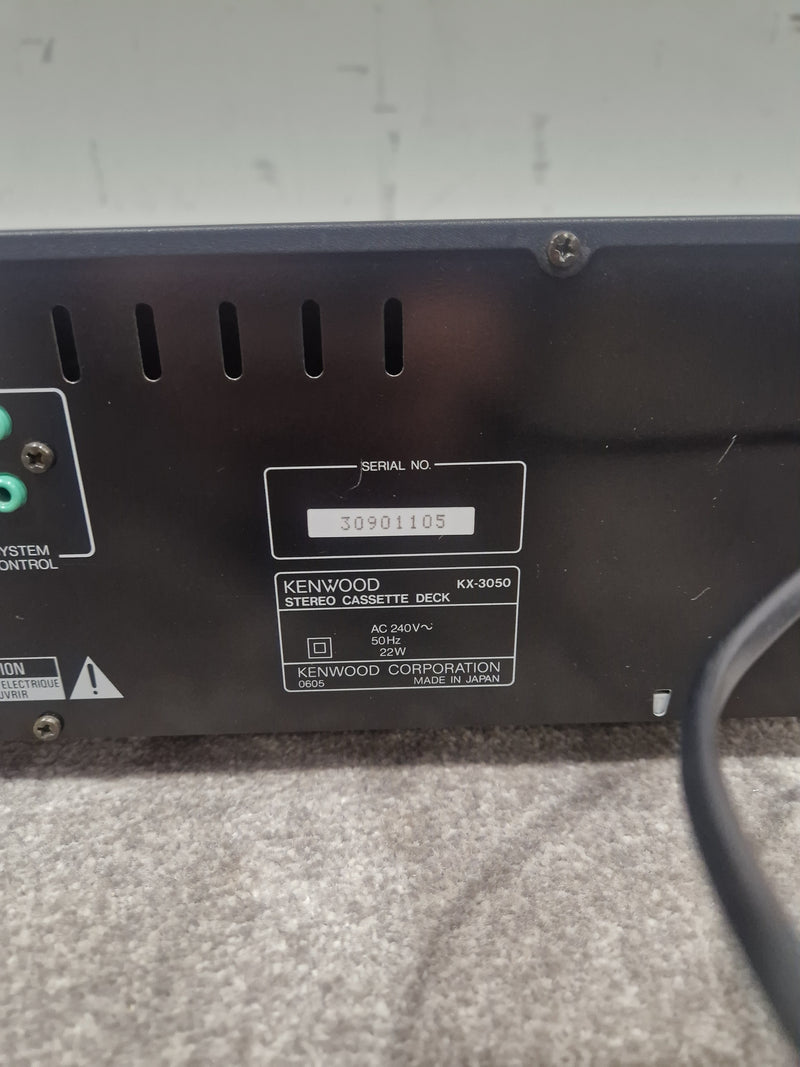 Kenwood KX-3050 - Cassette Deck - Spares or Repair w/ Power Supply - Image 12