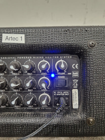 Artec PMD3-8 Amplifier - Compact Portable Design - Very Good w/ Power Supply