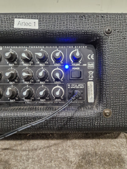 Artec PMD3-8 Amplifier - Compact Portable Design - Very Good w/ Power Supply