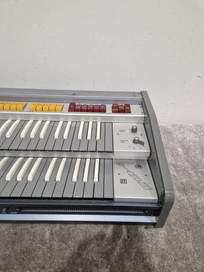 CRB Diamond 800 Organ - Rare Reverse Keys Model - Good w/ Power Supply & Hard Case