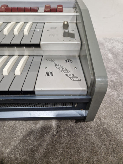 CRB Diamond 800 Organ - Rare Reverse Keys Model - Good w/ Power Supply & Hard Case