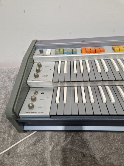 CRB Diamond 800 Organ - Rare Reverse Keys Model - Good w/ Power Supply & Hard Case