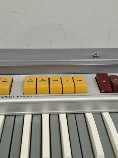 CRB Diamond 800 Organ - Rare Reverse Keys Model - Good w/ Power Supply & Hard Case