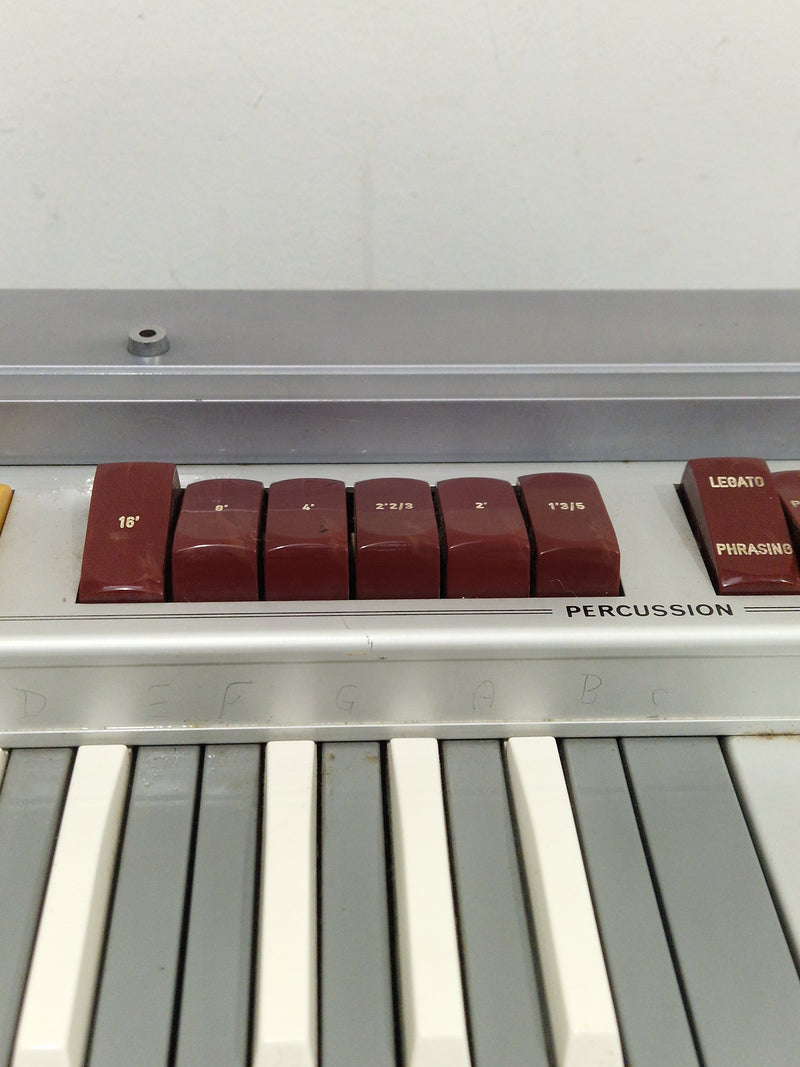 CRB Diamond 800 Organ - Rare Reverse Keys Model - Good w/ Power Supply & Hard Case - Image 4