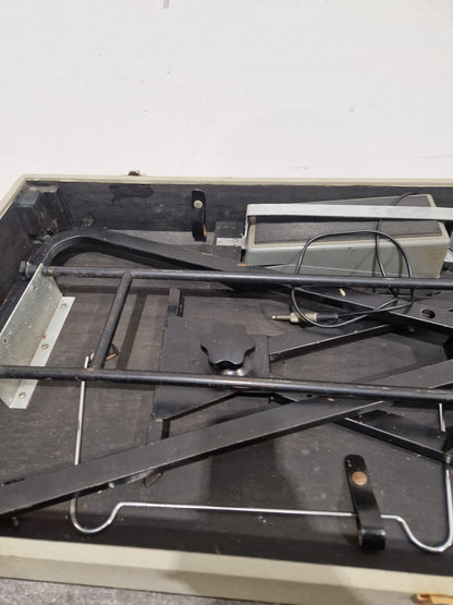 CRB Diamond 800 Organ - Rare Reverse Keys Model - Good w/ Power Supply & Hard Case