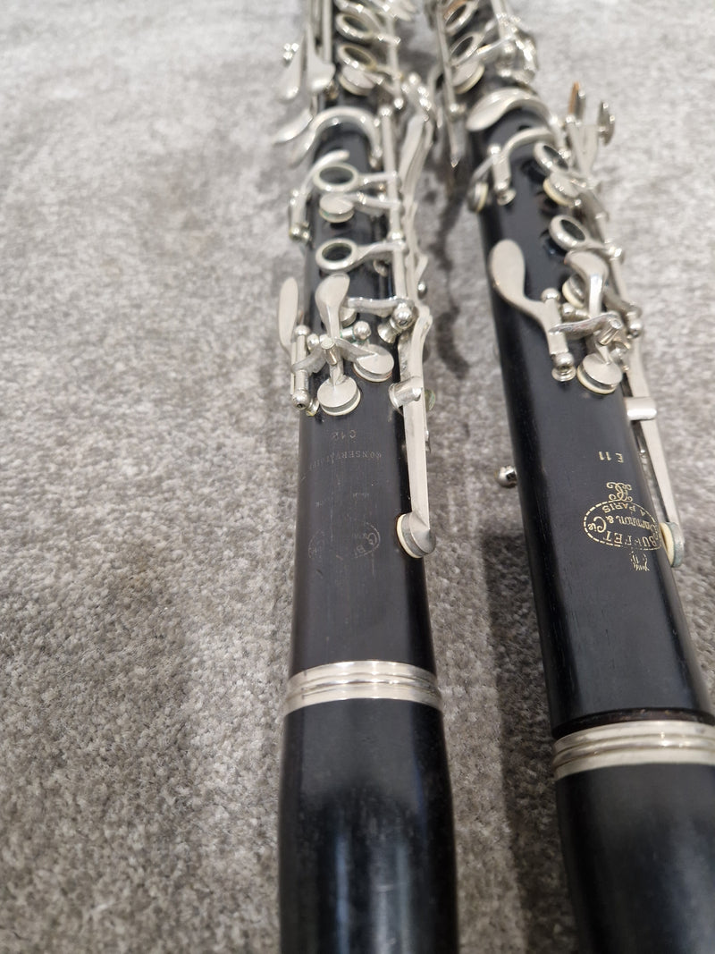 Buffet E11 And Buffet C12 Clarinets - Intermediate Woodwind Models - Very Good w/ Hard Case - Image 4