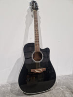 Takamine Gd34ce-Blk - Dreadnought Cutaway Acoustic-Electric - Excellent w/ Original Box & Soft Case - Image 4