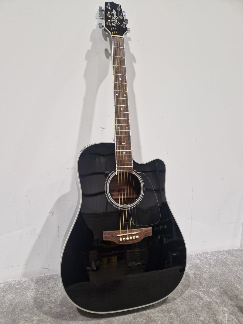 Takamine Gd34ce-Blk - Dreadnought Cutaway Acoustic-Electric - Excellent w/ Original Box & Soft Case - Image 4