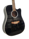 Takamine Gd34ce-Blk - Dreadnought Cutaway Acoustic-Electric - Excellent w/ Original Box & Soft Case - Photo 1