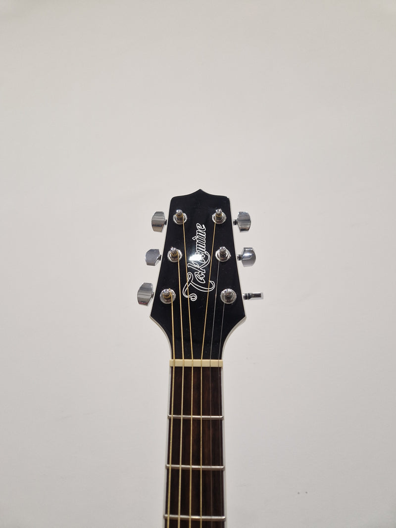 Takamine Gd34ce-Blk - Dreadnought Cutaway Acoustic-Electric - Excellent w/ Original Box & Soft Case - Image 3
