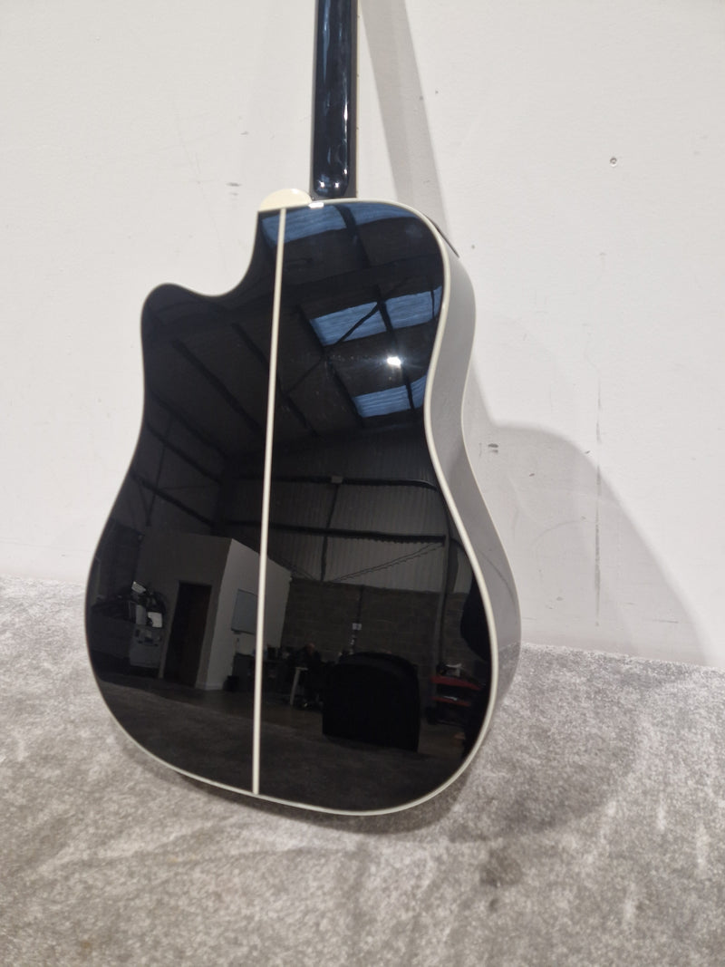 Takamine Gd34ce-Blk - Dreadnought Cutaway Acoustic-Electric - Excellent w/ Original Box & Soft Case - Image 9