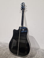 Takamine Gd34ce-Blk - Dreadnought Cutaway Acoustic-Electric - Excellent w/ Original Box & Soft Case - Image 10